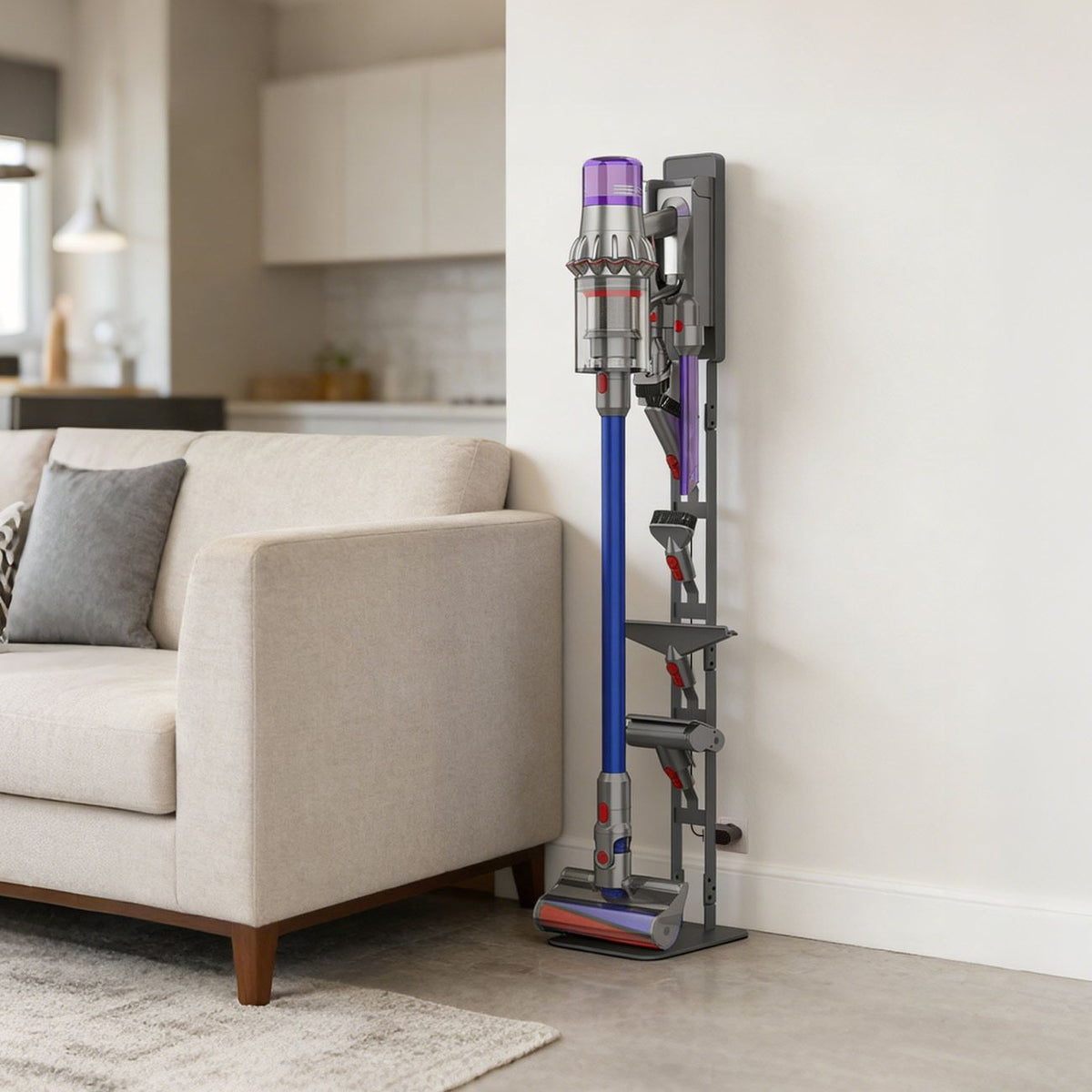 Mershine Universal Vacuum Stand for Dyson Cordless Vacuums – Fits All Models (V6–V16)